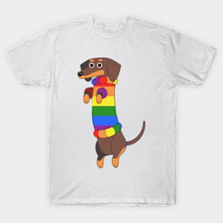 Dachshund Pride - Pride Flag T-Shirt